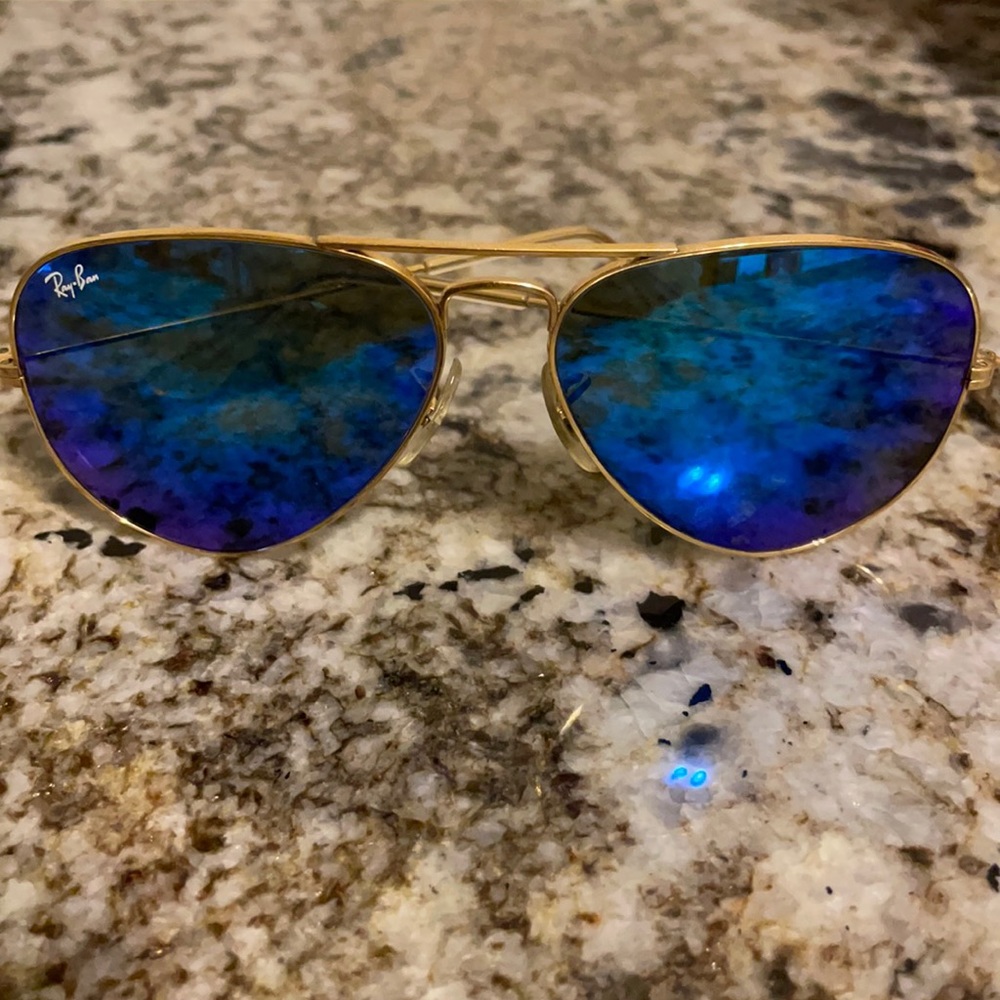 Ray Ban Blue Lens Aviators